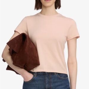 FRAME The Baby Tee in Pink Sand Luxury Pima Cotton NWT